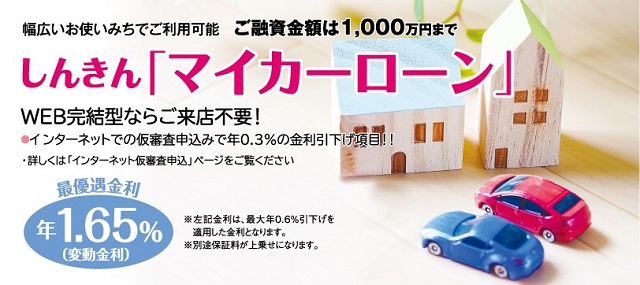 しんきん マイカーローン